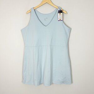 NEW Gap Fit Active Tank Dress Light Blue Size XXL Women's